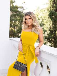 K&K FASHION Women Dresses - Màu vàng - Xem 2
