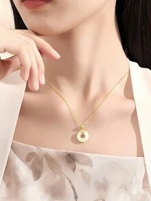Safety Buckle Necklace, Color: 14k Gold - Yellow Gold - View 6