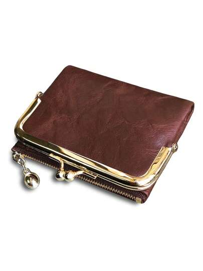 MIYIN Minimalist Kiss Lock Portable Cash White-Collar Workers For Female College Work Business Commute Office For Anniversary For Couple For Birthday Gift On Valentine Day Gift Gift For Women Wallet Purse Wallet Small Wallet