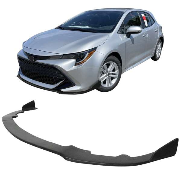 Front Lip Fits 2019-2022 Toyota Corolla Hatchback,TS Style Unpainted ...