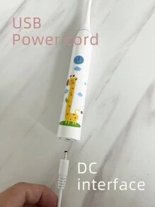 4pcs Toothbrush Heads, USB Rechargeable 5 Modes Smart Electric Toothbrush For Dental Health - White - View 6