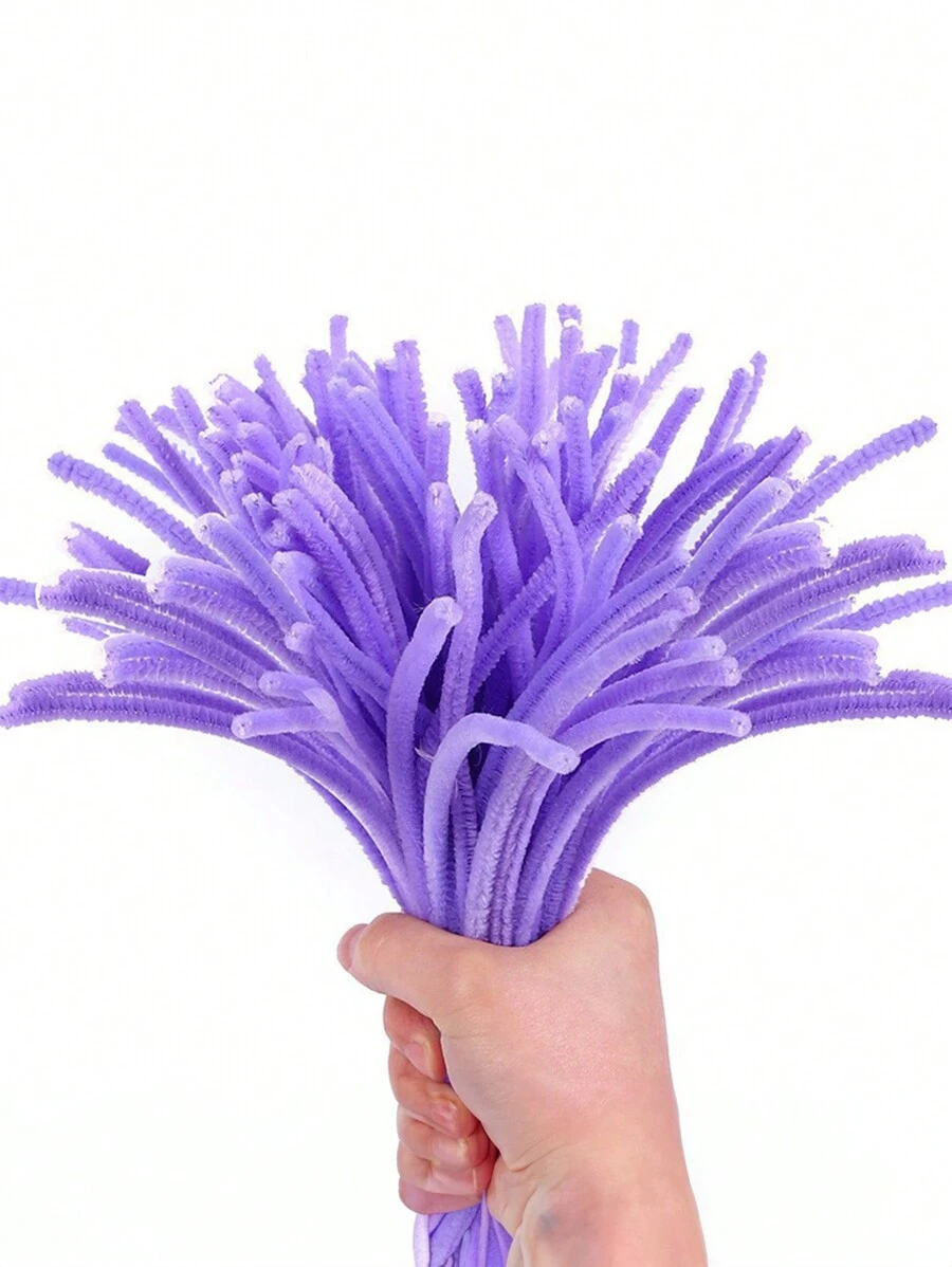 100入組毛茸茸手工藝品材料的管道清潔器chenille Stem,適用於diy藝術和創意手工藝裝飾,附花茎管道清潔器,用於工藝裝飾、創意藝術和工藝裝置 - 多色 - 查看 1