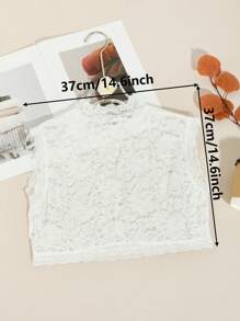 1 chiếc áo ba lỗ không tay cổ giả ren gợi cảm thoáng khí co giãn cho nữ, áo hai dây nhiều lớp thích hợp cho tiệc tùng, hẹn hò, những dịp trang trọng - Nhiều màu - Xem 6