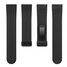 20mm 22MM Dây đeo đồng hồ Tương thích với Samsung Thiên hà Đồng hồ S3 Thể thao Silicone Khâu từ tính Đồng hồ HUAWEI GT 2 3 Ban nhạc , Đen - đen - Xem 1