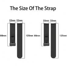 20mm 22MM Dây đeo đồng hồ Tương thích với Samsung Thiên hà Đồng hồ S3 Thể thao Silicone Khâu từ tính Đồng hồ HUAWEI GT 2 3 Ban nhạc , Đen - đen - Xem 5