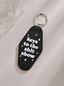 Street 1pc, Y2K/B Bohemian Style Plastic Hot Girls Hit Curbs Motel Keychain, Keychain, Hotel Key Chain, Car Accessories, Creative Keychain, Backpack Pendant, Bag Charms, Birthday Gifts, Party Favors School