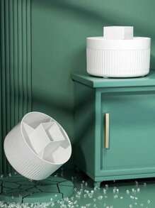 1pc Makeup Brush Storage Box, Multi-Grid Makeup Organizer, Pen Holder, Storage Bucket, Lipgloss Holder, Desk Organizer For Countertop Vanity And Bathroom, Room Decor, Home Decor, Bathroom Accessories,For Holiday Beach, Bathroom Collection, Bedroom Collection, Large Capacity