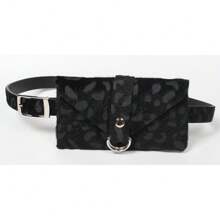 Women's Leopard Print Belt Bag(Red) - Red - View 4