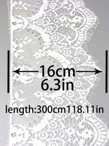 (3m/Pack) Eyelash Lace Trim For Tablecloth, Clothing Decoration, Wedding Decoration, Diy Crafts
