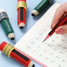 1入紅色筆形橡皮,適用於辦公室和學校日常使用 - 紅色 - 查看 7