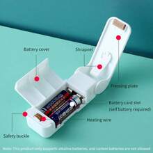 Portable Plastic Bag Sealer Mini Sealing Machine - White - View 2