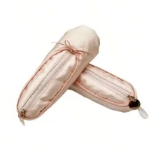 芭蕾舞鞋形状创意化妆包（适合女孩）、文具收纳袋（适合学生）、返校必备品、感恩节、圣诞节、生日万圣节装饰创意礼物（适合返校）、铅笔盒、铅笔袋、书包 - 彩色 - 查看 6