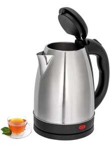 Electric Jug Stainless Steel Heater 2 LIters Coffee Tea - Silver - View 2