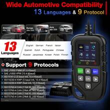 OBD2 Reader Tool, OBDII EOBD Car Code Scanner Check Engine Light Fault Code Live Data OBD Code CAN Diagnostic Tool For OBD2 Protocol Cars Since 1996 - Black - View 11