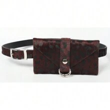 Women's Leopard Print Belt Bag(Red) - Red - View 5