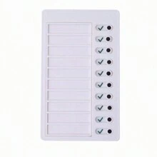 1pc Self-Discipline Punch Card Check List Memo, Habit Tracker - Develop Good Habits