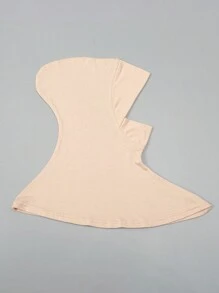 1 pieza Accesorios de abaya para mujeres, pañuelo elástico para la barbilla de color liso, sombrero cubreocabeza, diadema, velo suave para uso diario debajo del gorro para mujeres