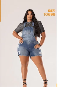 Plus Size Bodysuits - Màu xanh lam - Xem 1