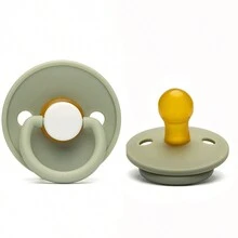 1 件天然橡胶婴儿奶嘴，新生儿圆形奶嘴，适用于母乳喂养婴儿新生儿安抚奶嘴 3-6 个月和 6-18 个月 - 粉紅色 - 查看 5