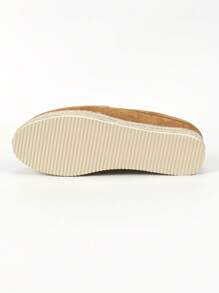 European And American Platform Closed Toe Mule Slippers For Women, Thick Sole Slip On Sandals, Spring/Summer 2025 New Arrival