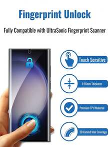 2 chiếc Che đậy hoàn toàn Mềm mại Hydrogel Phim ảnh Tương thích với Samsung Thiên hà Dịu dàng - Trong sáng - Xem 5