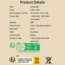 1pc 1.5/3/6m 10/20/30/40led Star Shaped Indoor Decoration Light String For Festival And Party Decoration, Prop Light