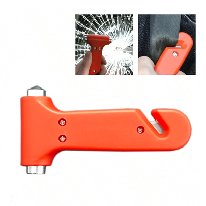 2 In 1 Car Emergency Escape Hammer & Seatbelt Cutter, Glass Window Breaker Multifunctional Emergency Rescue Escape Tool Auto Car Accessories
