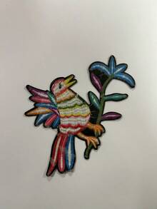 1 pieza Parche Bordado Termoadhesivo Para Ropa Con Diseño de Colibrí - Multicolor - Ver 2