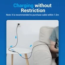 VENTION USB Extension Cable, USB 2.0 Extension Cord Male To Female Extender Cable High-Speed Data Transfer For Mouse, USB Keyboard, Flash Drive, Hard Drive, Camera, Printer