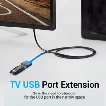 VENTION USB Extension Cable, USB 2.0 Extension Cord Male To Female Extender Cable High-Speed Data Transfer For Mouse, USB Keyboard, Flash Drive, Hard Drive, Camera, Printer