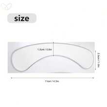 4pcs Transparent Silicone Adhesive Lip And Nose Pads, Reusable - Clear - View 6