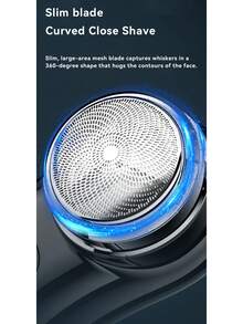 1 Pieza Mini Afeitadora Eléctrica - Plateado - Ver 5