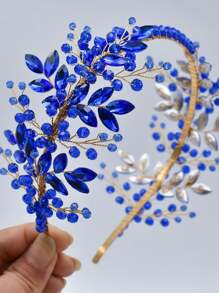 1 chiếc phụ kiện đội đầu cô dâu màu đỏ, xanh lá cây và xanh dương dành cho đám cưới, tiệc tùng và trang phục hàng ngày, phụ kiện cây thông Noel hoàng gia, ngày Valentine. - Nhiều màu - Xem 17