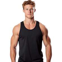 KIT 2 Camiseta Regata Preta Dri Fit Masculina Academia Treino Sport Corrida Dry Fit - Preto - Visão 4