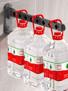 1pc Stainless Steel Foldable Balcony Clothes Drying Rack With Stretchable Pole, Wall-Mounted Design For Bathroom And Laundry Room Without Drilling - Grey - View 3