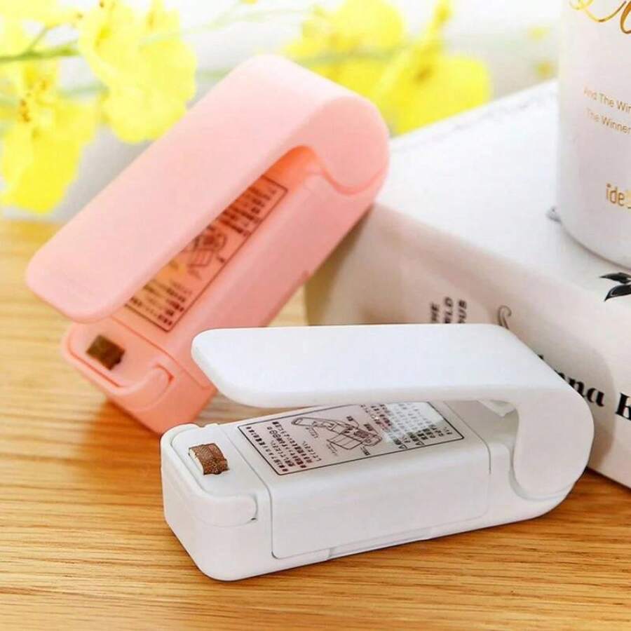 Sellador De Bolsas Plasticas Portatil Mini Maquina Selladora - Blanco - Ver 1