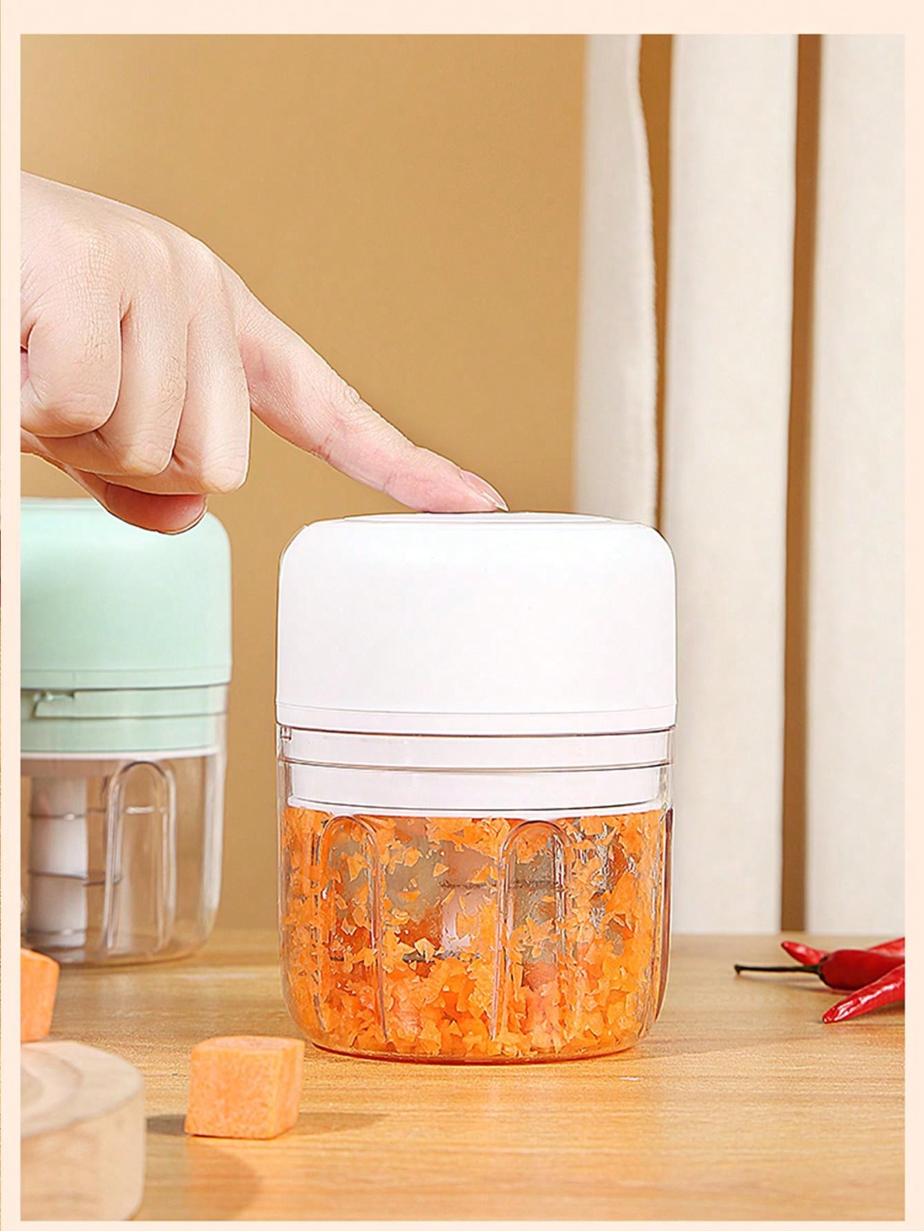 Usb Rechargeable Electric Garlic Mincer, Mini Portable Vegetable