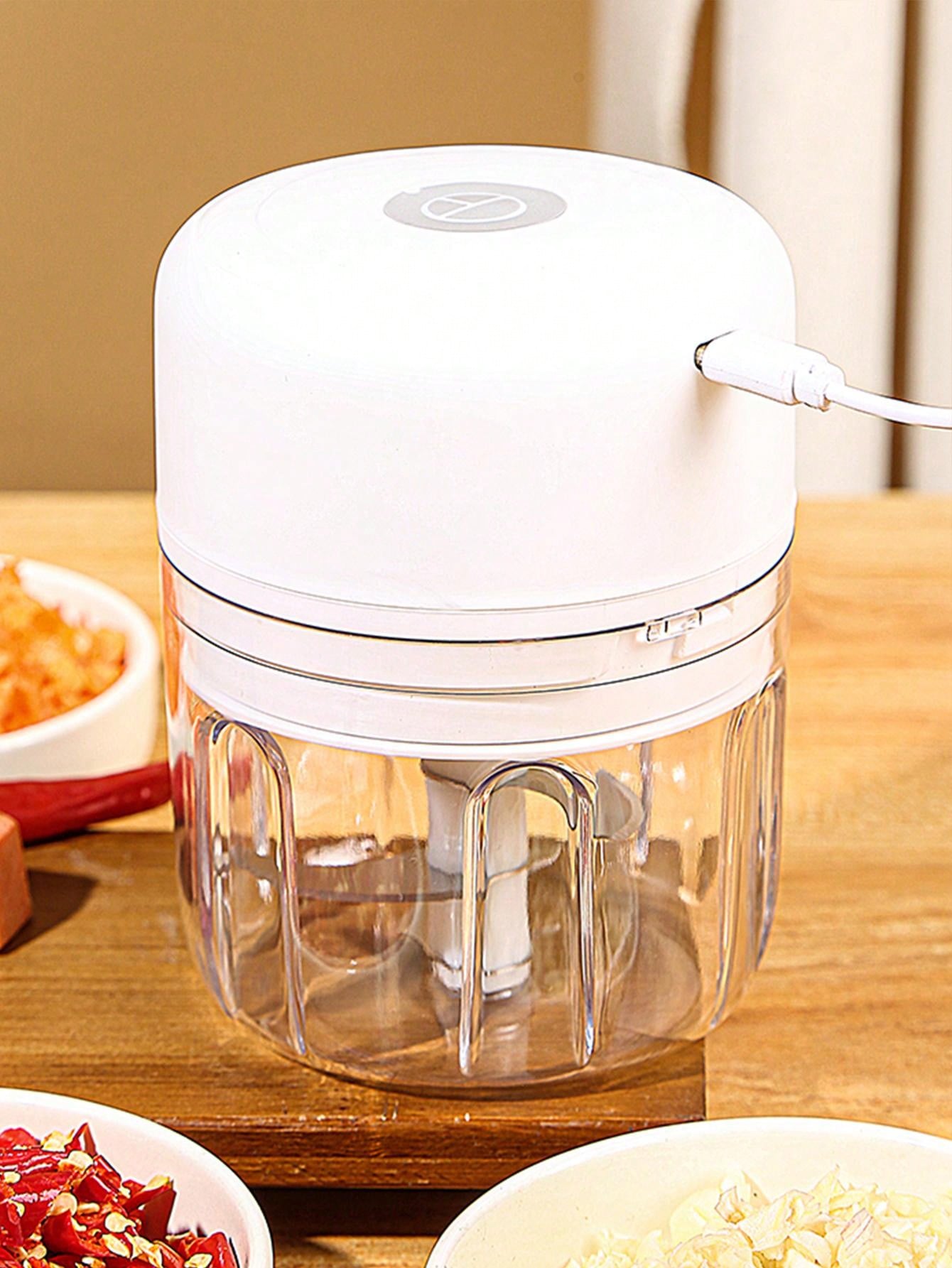 Usb Rechargeable Electric Garlic Mincer, Mini Portable Vegetable
