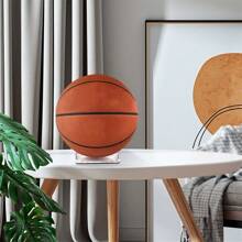 1pc Acrylic Football Display Stand Bracket Storage Rack Base Transparent Soccer Ball Holder Shelf Decoration Gift Men Women - White - View 4