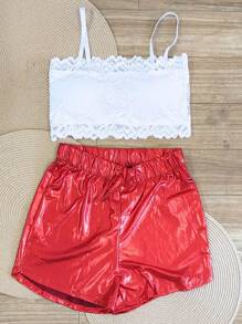 Women Two-Piece Outfits - Đỏ và trắng - Xem 1