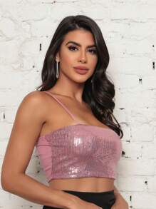 Women Tank Tops & Camis - Màu Hồng baby - Xem 2