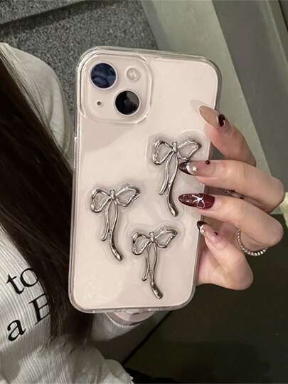 2024 Luminous Little Star Glitter Clear Case Compatible With Iphone 16 15 14 13 12 11 Pro Max MiNi 7 8 Plus X XS Max XR Cute Girl 3D Epoxy Sequin Soft Cover