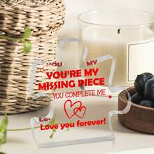 1入love You Forever紀念品,適用於女士或男士,生日紀念日情人節婚禮禮物,適用於夫妻男女朋友姐妹和摯友,亞克力裝飾招牌/牌匾,表達愛意 - 彩色 - 查看 9