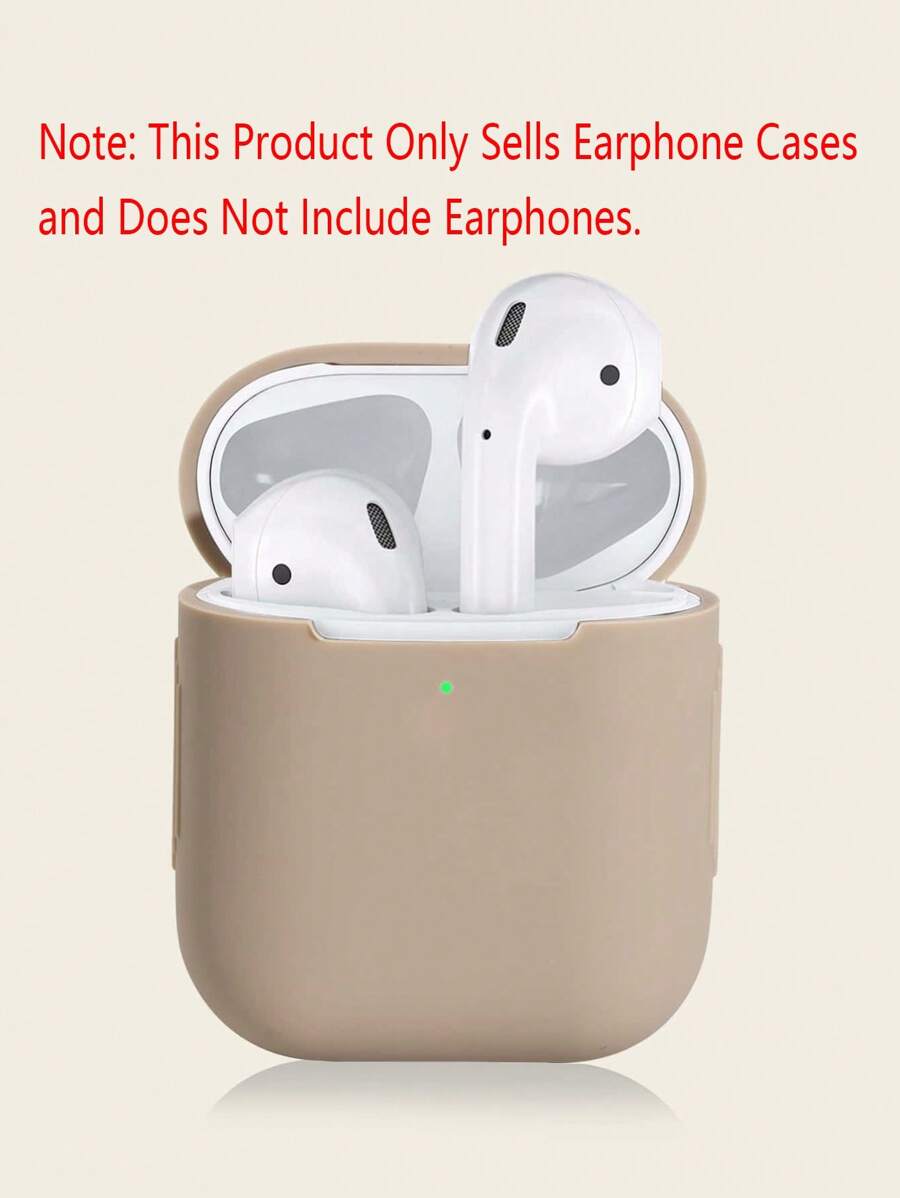 (本产品不含耳机) 无线蓝牙耳机硅胶防震保护壳，兼容Airpods 1/2通用