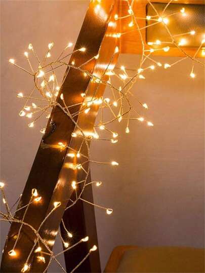 1pc Usb Powered Warm White Led String Light With 8 Modes And Remote Control, Suitable For Indoor Bedroom, Wedding, Party And Courtyard Decoration