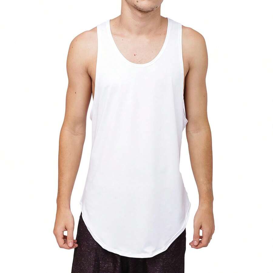 Men Tank Tops - White - View 1