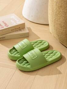 Chống trượt Đồ họa Chữ cái Dép đi trong nhà , Đúng mốt EVA Trượt Đối với Trong nhà - màu xanh lá - Xem 1