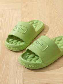 Chống trượt Đồ họa Chữ cái Dép đi trong nhà , Đúng mốt EVA Trượt Đối với Trong nhà - màu xanh lá - Xem 6