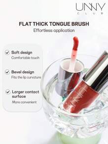 unny club 鏡面水潤唇蜜,護唇精華,玻璃唇蜜,鑽石唇膨脹唇蜜,持久的液體唇膏,輕盈的液體唇膏 - N01初見之歡 - 查看 8