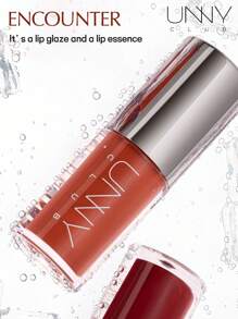 unny club 鏡面水潤唇蜜,護唇精華,玻璃唇蜜,鑽石唇膨脹唇蜜,持久的液體唇膏,輕盈的液體唇膏 - N01初見之歡 - 查看 3